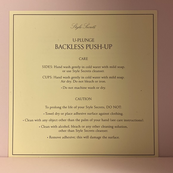 U plunge backless push-up bra and fashion tape - Picture 4 of 6